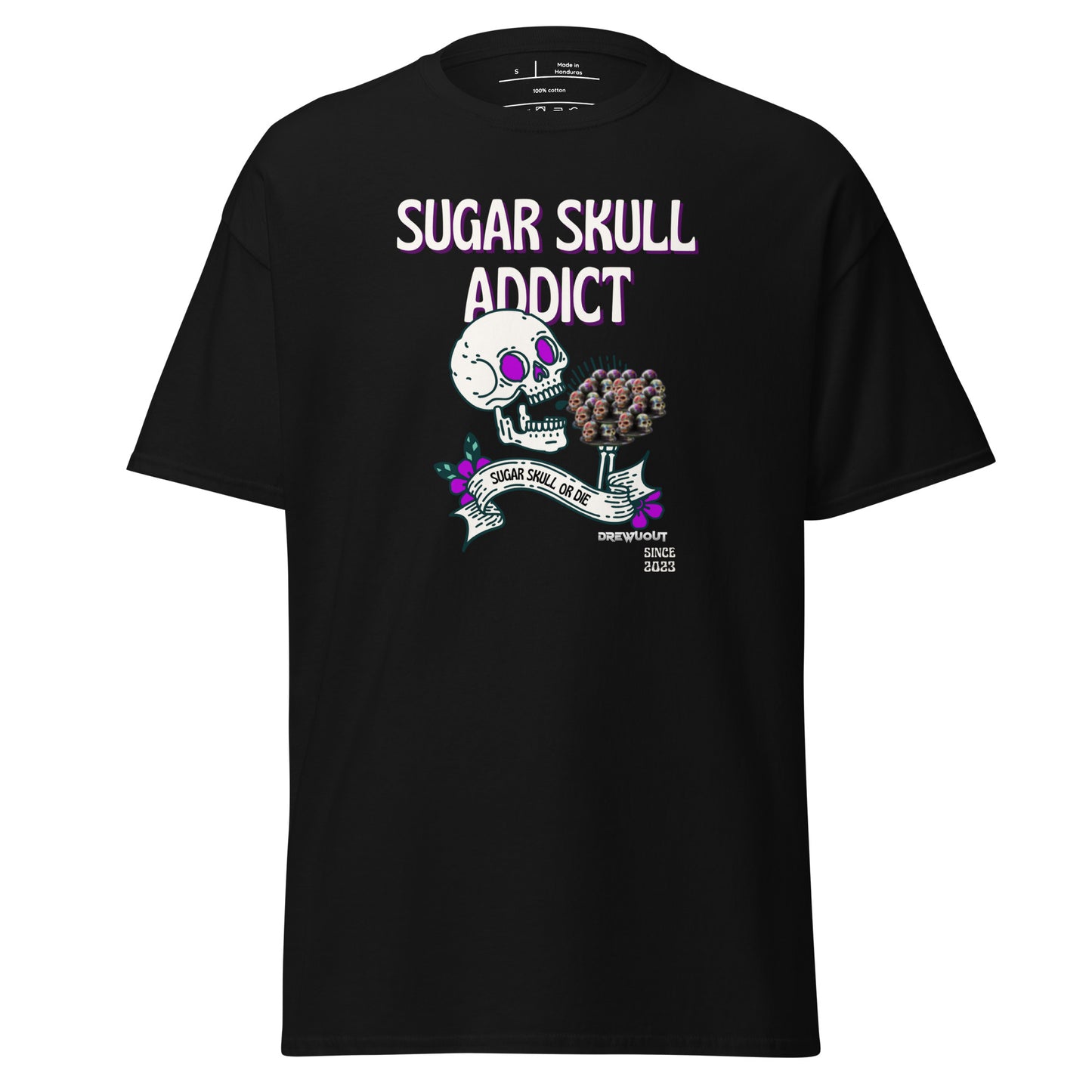 Sugar Skull Addict Unisex T-shirt