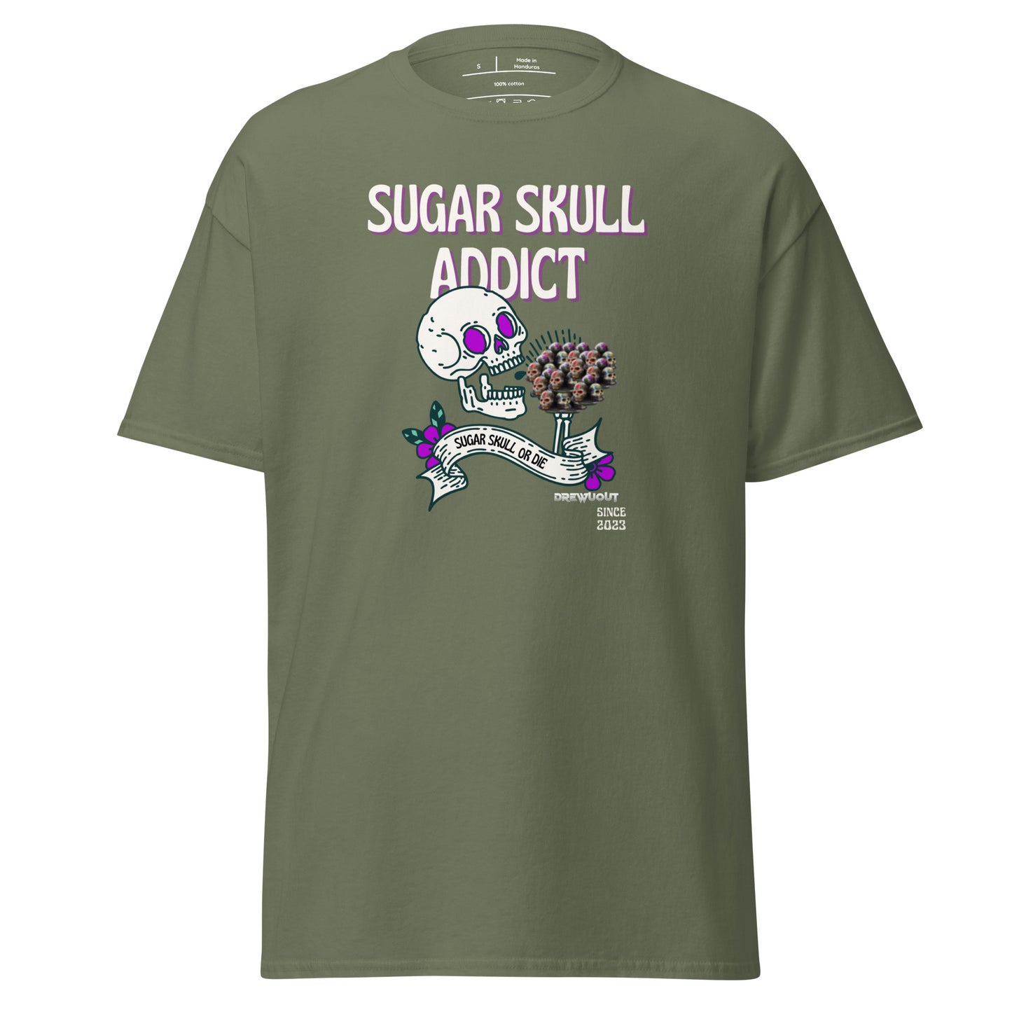 Sugar Skull Addict Unisex T-shirt